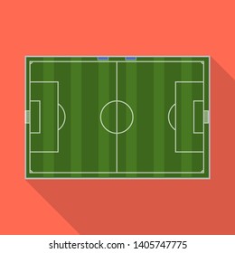 Soccer Field Football Field Football Pitch Stock Illustration ...