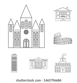 Bitmap Illustration Building City Icon Set Stock Illustration ...