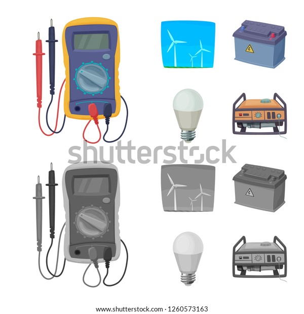 bitmap
illustration of electricity and electric logo. Collection of
electricity and energy stock symbol for
web.