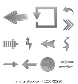 Set Arrow Traffic Signs Vector: เวกเตอร์สต็อก (ปลอดค่าลิขสิทธิ์ ...