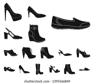 Bitmap Illustration Footwear Woman Sign Collection Stock Illustration ...