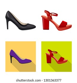 Vector Logo Design Shoes Shop Stock Vector (Royalty Free) 1018417312