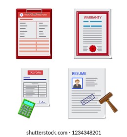 Bitmap Illustration Form Document Icon Collection 스톡 일러스트 1234348201 ...