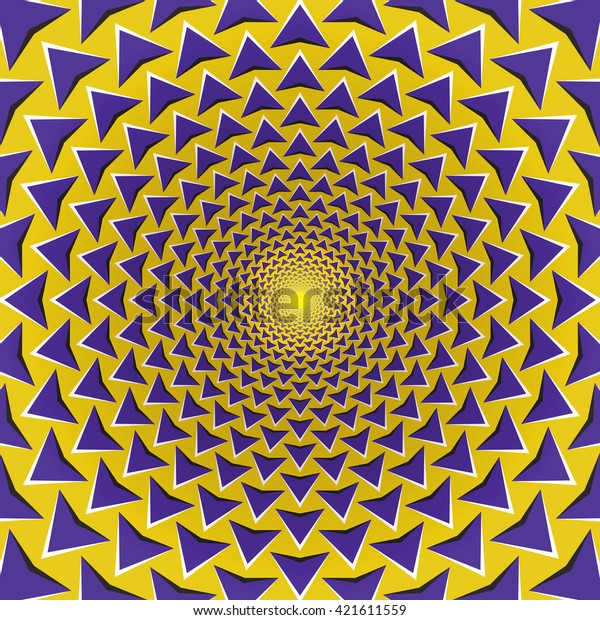 Bitmap Optical Illusion Background Purple Arrows Stock Illustration ...