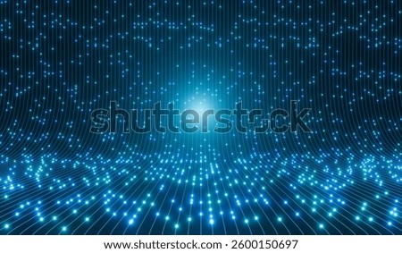 Bits and byte, virtual reality, digital connection, data transfer. Abstract, futuristic, computer network, technology, big data, communication, software, binary code, information. 3D illustration