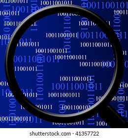 bits and bytes with magnifier