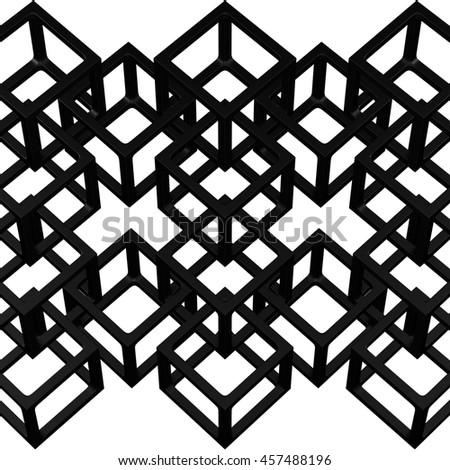 Black abstarct background. 3D rendering.