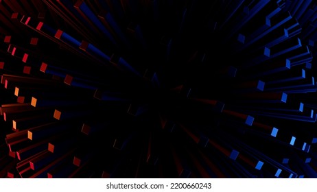 black abstract background 3d rendering.
