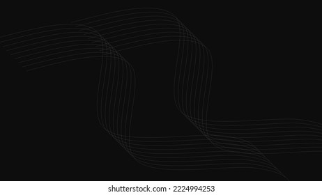 black abstract background with line