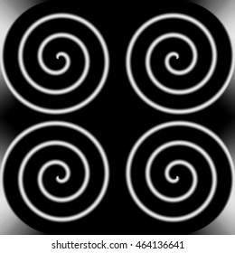 black abstract background with a spiral pattern