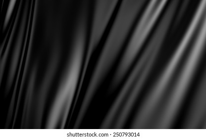 Black Abstract Shiny Cloth