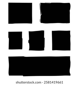 Black Abstract Squares, minimalist design, versatile template with copy space