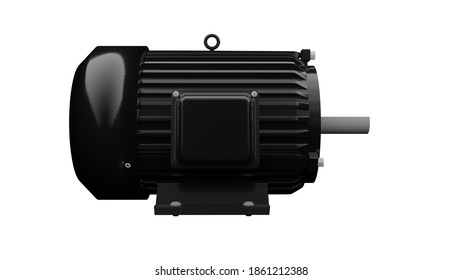 Black Ac Motor Side View Stock Illustration 1861212388 | Shutterstock