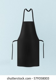 Black Apron, Apron Mockup 3d Rendering