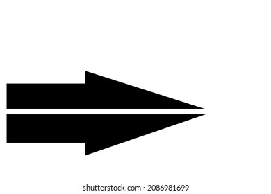 Black Arrow Rocket Taking Off Icon Silhouette Doodle Art Design Assets On White Background