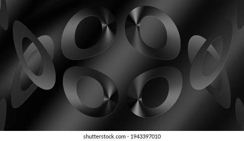 Black background  circular pattern  gradient color  stylish graphic design  suitable for your work luxury seamless 3d graphic design photoshop collection wallpaper images pattern texture art card