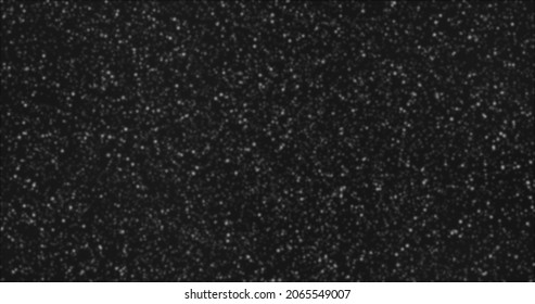 Black Background With Color Glitter For A Holiday Card, Animation Banner. Abstract Space And Stars. Approach, Movement Of Small Gold Particles. Christmas Background