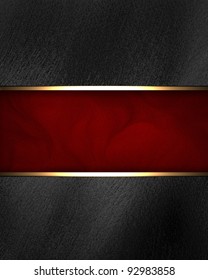 Black Background With Dark Red Texture Stripe Layout