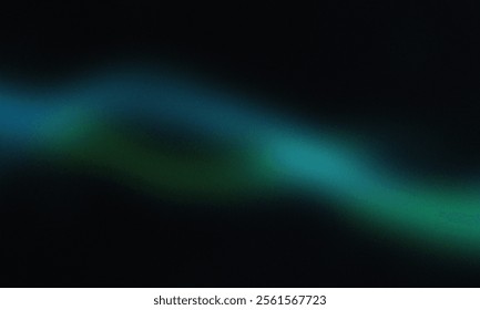 Black background with green light