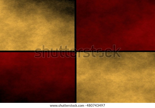 Black\
background with orange and red\
rectangles