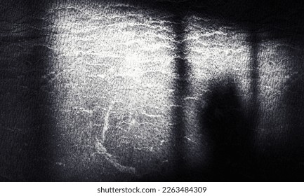 black background. Pattern design. Drop shadow. Abstract.