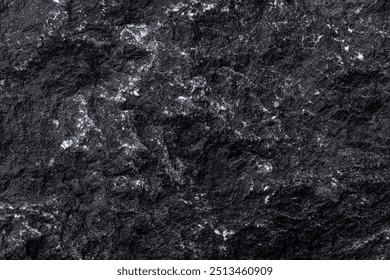 Black background, rough stone texture design