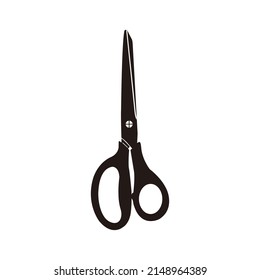 Black Barber Scissors Vector Illustration