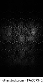 Black Bee 3d Rendering Illustration Backgorund Phone Wallpaper