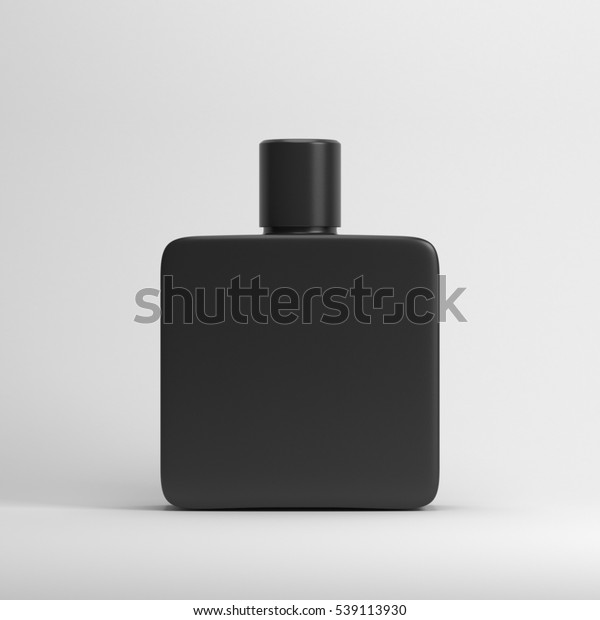 Download Black Blank Fragrance Bottle Mockup 3d Stock Illustration ...