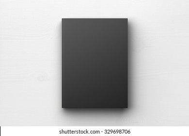 Black Book Cover, Mock Up 3D Render