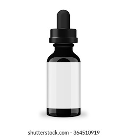 Black Bottle Eye Dropper MockUp Label