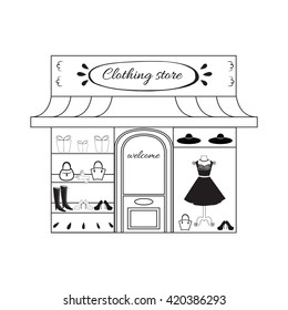 Clothing Store Sketch Images, Stock Photos & Vectors | Shutterstock