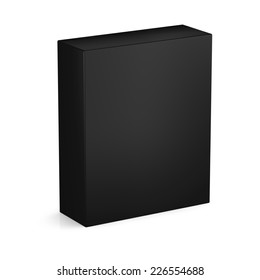 Black Box Isolated On White Background