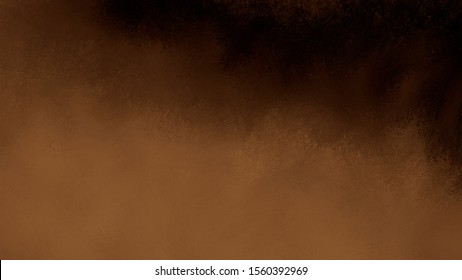 Black And Brown Background With Cloudy White Fog Illustration. Elegant Abstract Background Design With Texture.