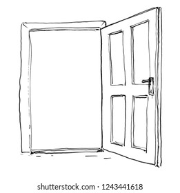 Open Door Drawing Images Stock Photos Vectors Shutterstock