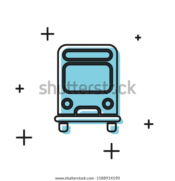 Black Bus icon isolated on white background.\
Transportation concept. Bus tour transport sign. Tourism or public\
vehicle symbol.  