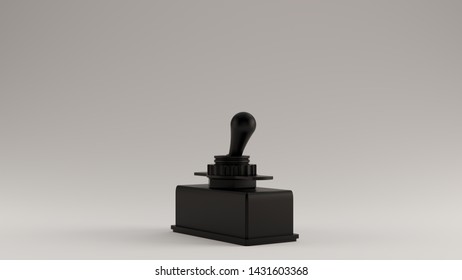 Black Button Switch 3d illustration 3d render