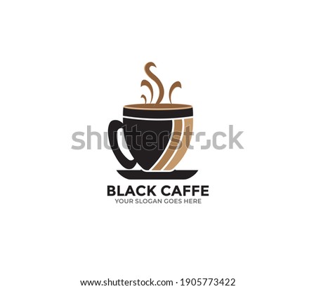 Black Caffe Logo Design Concept