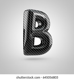 Black Carbon Letter B Uppercase 3d 스톡 일러스트 645056803 | Shutterstock