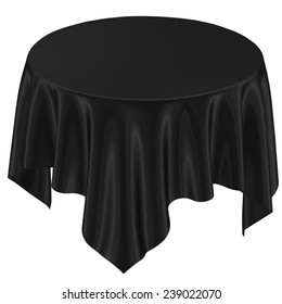 Black Cloth On The Table