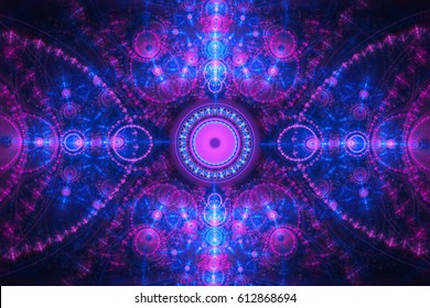 Black And Colorful Digital Render. Psychedelic Concept Background. Fractal Can Illustrate ,drugs,psychedelic Art,imagination,abstract,creative Or Design.