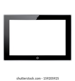 black computer tablet touchscreen