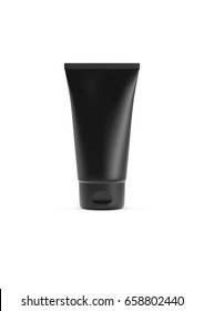 Black Cosmetics Tube 3d Rendering