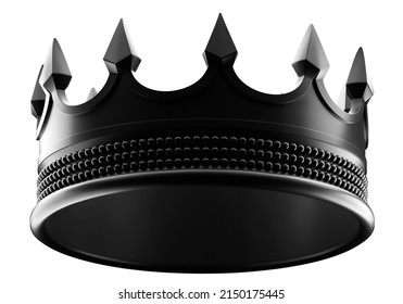 Black Crown Detailed Crown Rendering Symbol Stock Illustration ...