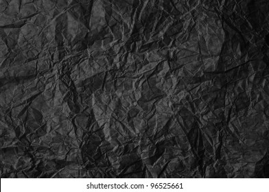 Black Crumpled Paper