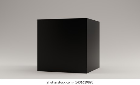 Black Cube 3d Illustration 3d Render