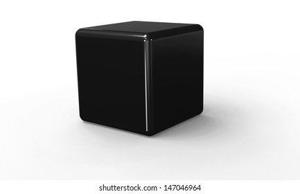 Black Cube Box 3d Model