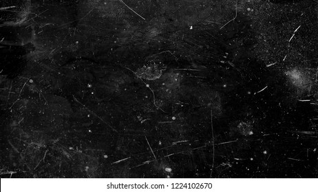 Black Dark grunge scratched background, distressed old texture