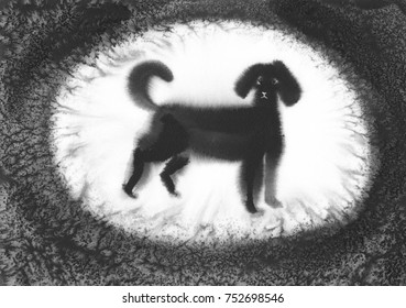 墨絵 犬 の画像 写真素材 ベクター画像 Shutterstock