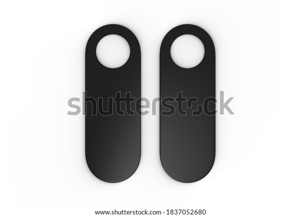 Download Black Door Hanger Mockup Hotel Resort Stock Illustration 1837052680